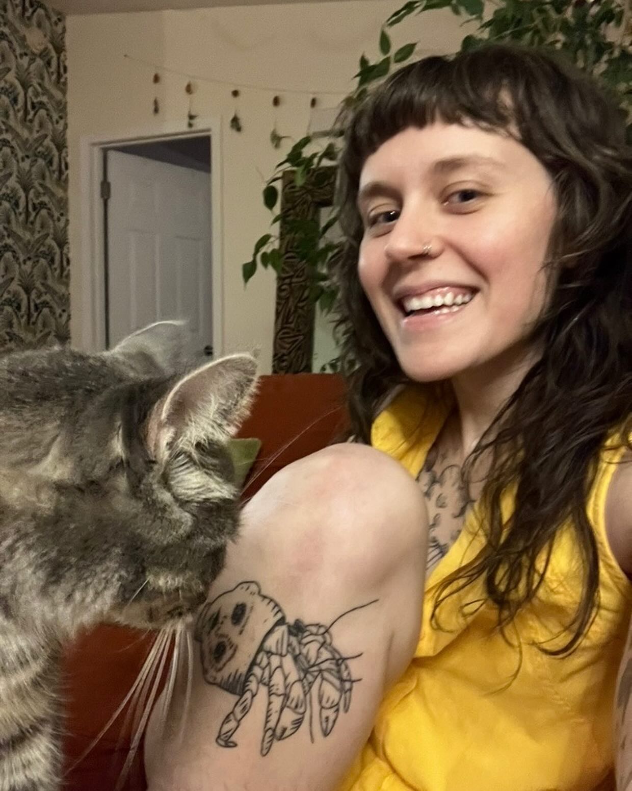 Katie Haus in the studio